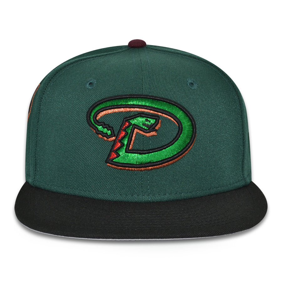 Arizona Diamondbacks "SKY SERPENT" Exclusive New Era 59Fifty Fitted Hat - Dark Green/Black