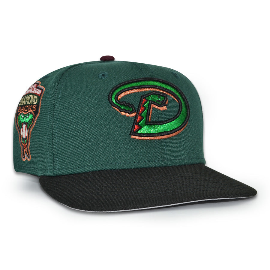 Arizona Diamondbacks "SKY SERPENT" Exclusive New Era 59Fifty Fitted Hat - Dark Green/Black