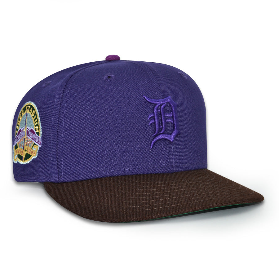 Detroit Tigers "DARK MAGICIAN" Exclusive New Era 59Fifty Fitted Hat - Purple/Burntwood