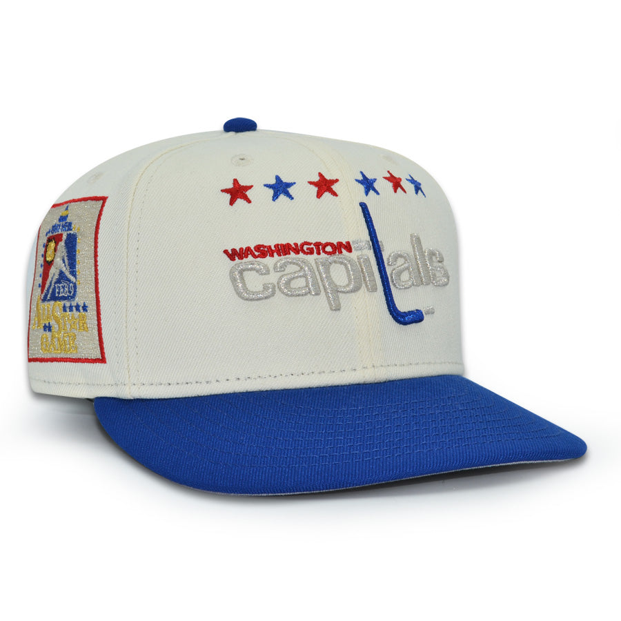 Washington Capitals "RETRO CLASSIC" Exclusive New Era 59Fifty Fitted Hat - Chrome/Royal