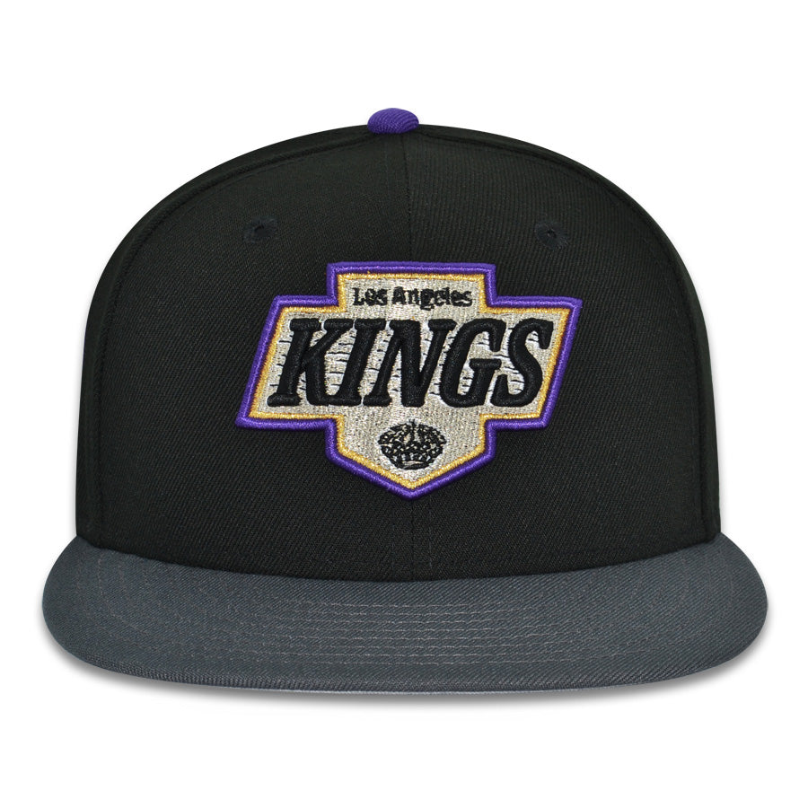 Los Angeles Kings "A RULERS CROWN" Exclusive New Era 59Fifty Fitted Hat - Black/Dark Graphite