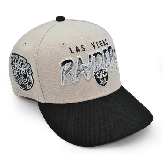 Las Vegas Raiders "THE SILVER & BLACK" Exclusive NFL New Era 59Fifty Fitted Hat -Stone/Black