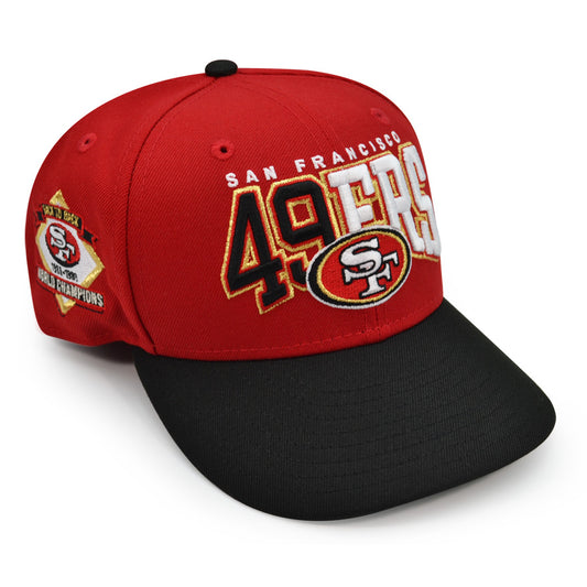 San Francisco 49ers "BANG BANG" Exclusive NFL New Era 59Fifty Fitted Hat -Scarlet/Black