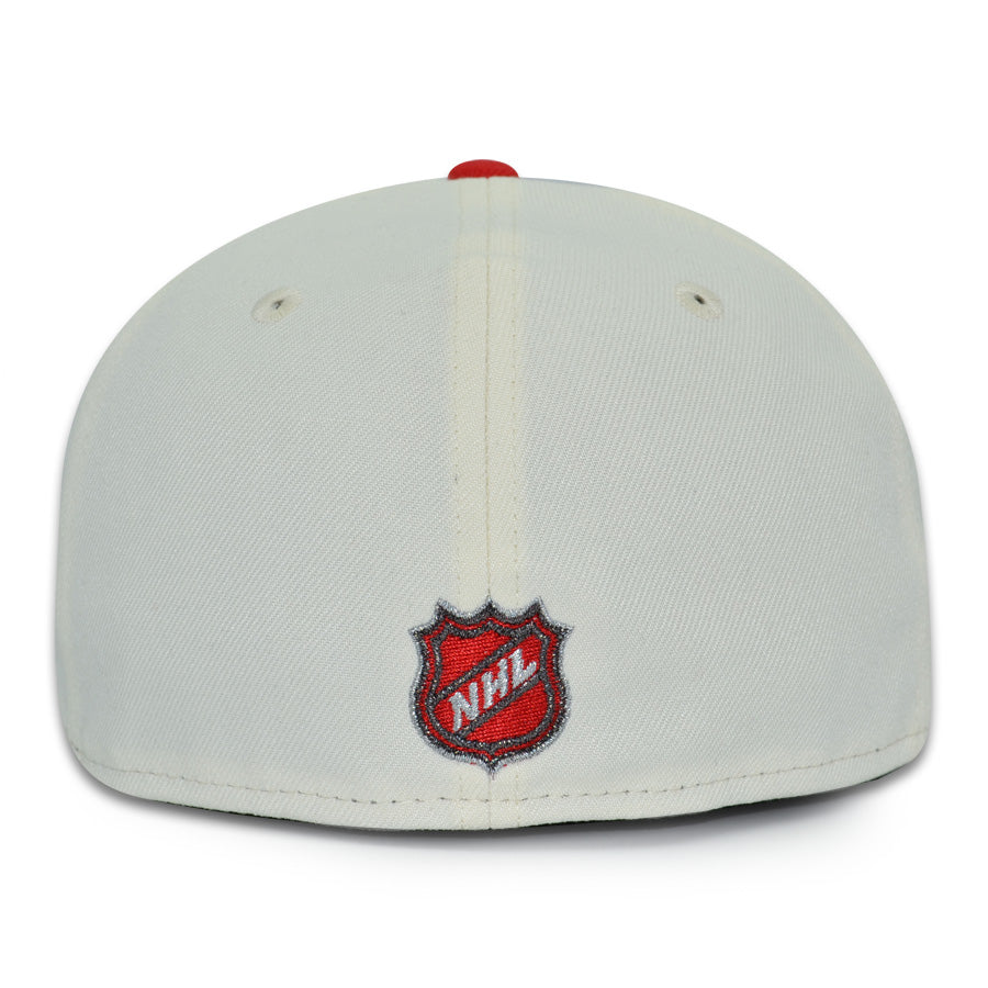 Detroit Red Wings "GORDIE" Exclusive New Era 59Fifty Fitted Hat - Chrome/Black