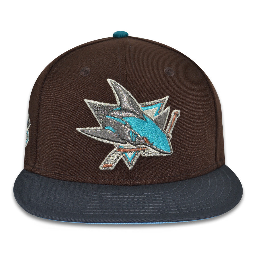 San Jose Sharks "FROZEN MUD" Exclusive New Era 59Fifty Fitted Hat - Burntwood/Graphite