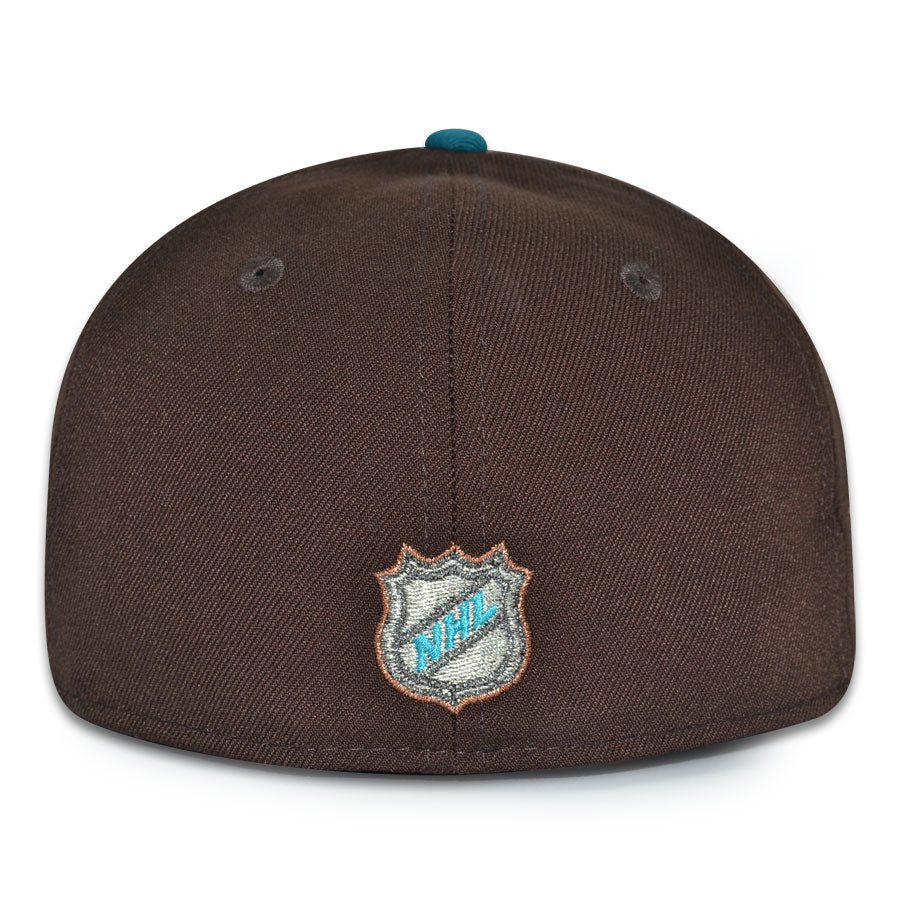 San Jose Sharks "FROZEN MUD" Exclusive New Era 59Fifty Fitted Hat - Burntwood/Graphite