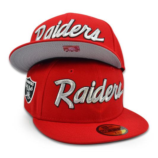 Las Vegas Raiders "RED RAIDERS" Exclusive NFL New Era 59Fifty Fitted Hat -Scarlet