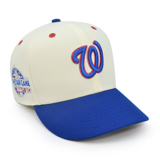 Washington Nationals 2018 ALL-STAR GAME Exclusive New Era 59Fifty Fitted Hat - Chrome/Light Royal