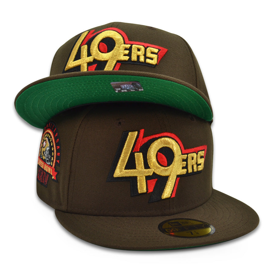 San Francisco 49ers "FAITHFUL" Exclusive NFL New Era 59Fifty Fitted Hat - Walnut