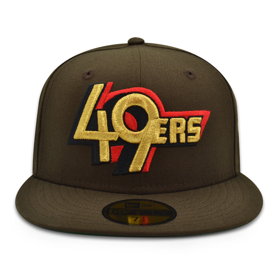 San Francisco 49ers "FAITHFUL" Exclusive NFL New Era 59Fifty Fitted Hat - Walnut