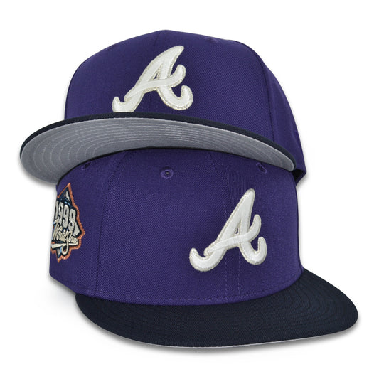 Atlanta Braves "R.V.R" Exclusive New Era 59Fifty Fitted Hat - Purple/Navy