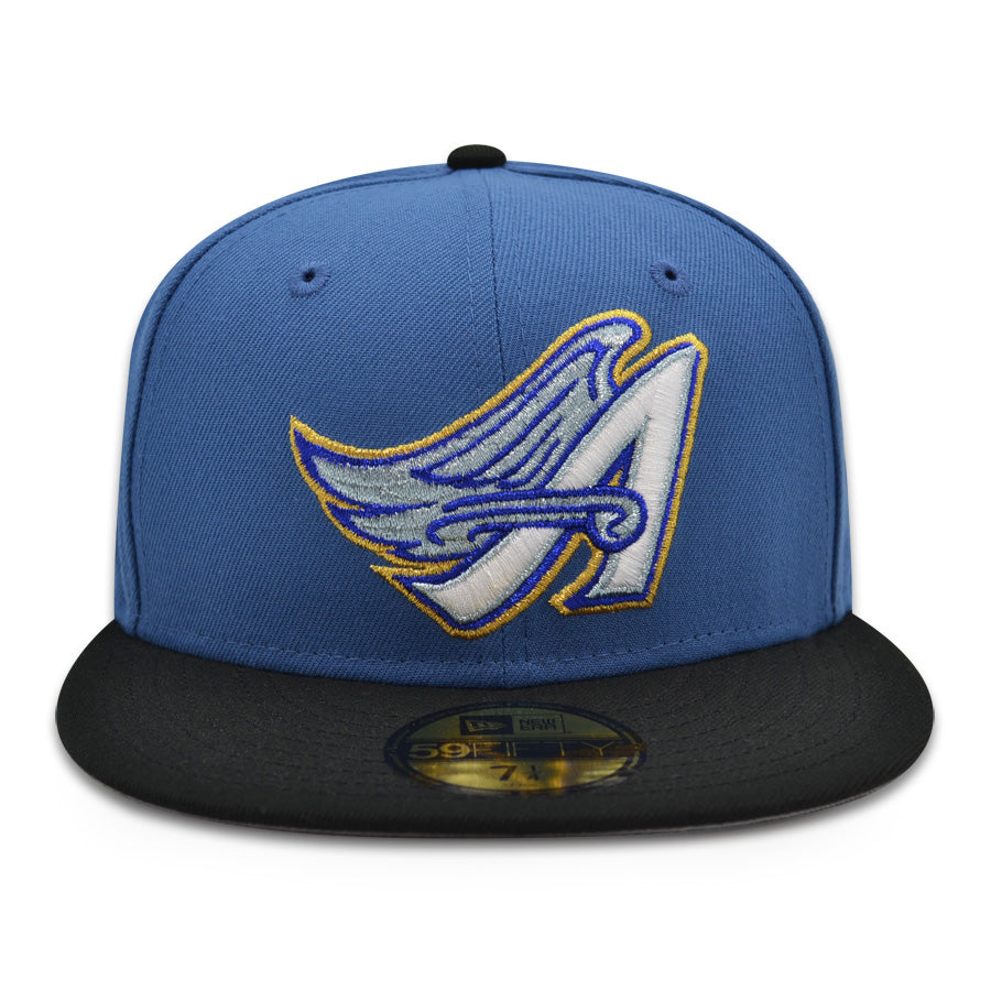 Anaheim Angels "BLUE HALOS" Exclusive New Era 59Fifty Fitted Hat -Indigo/Black