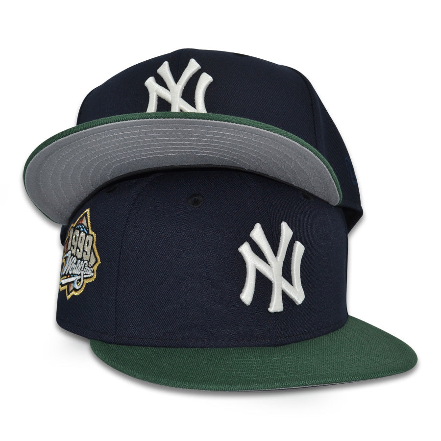 New York Yankees "CLEAN SWEEP" Exclusive New Era 59Fifty Fitted Hat - Navy/Mountain PIne