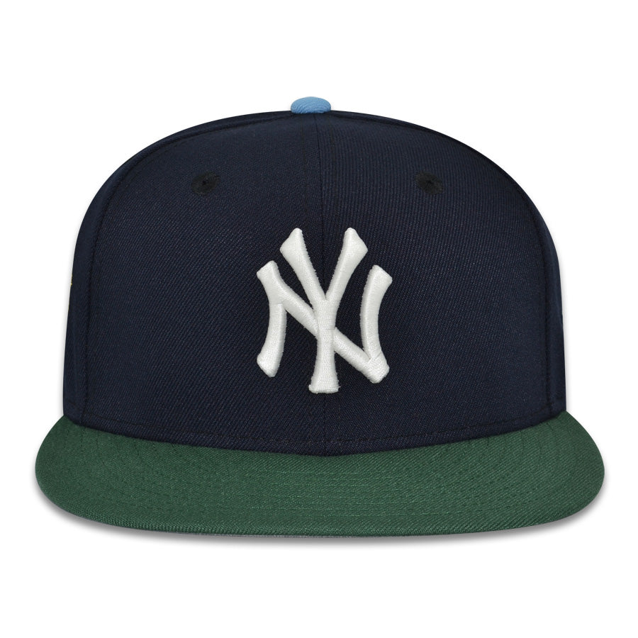 New York Yankees "CLEAN SWEEP" Exclusive New Era 59Fifty Fitted Hat - Navy/Mountain PIne