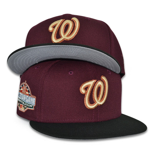 Washington Nationals "GIFTEDDDDD" Exclusive New Era 59Fifty Fitted Hat - Maroon/Black