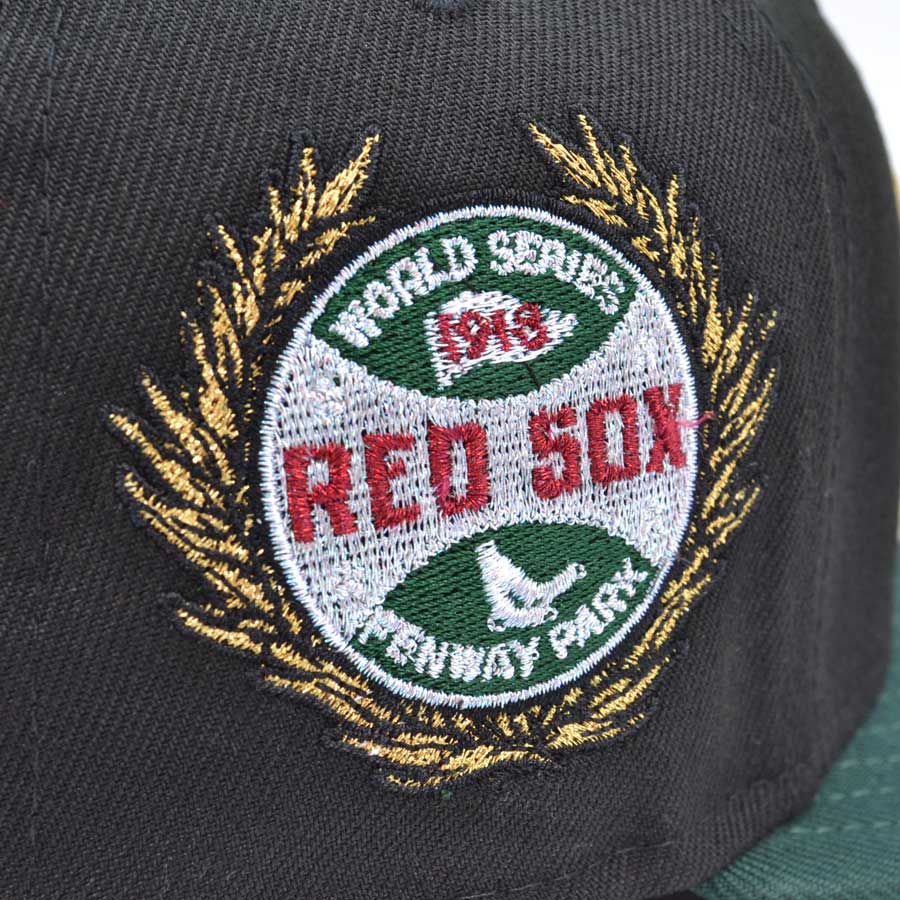 Boston Red Sox "GREEN MACHINE" Exclusive New Era 59Fifty Fitted Hat -Black/Dark Green