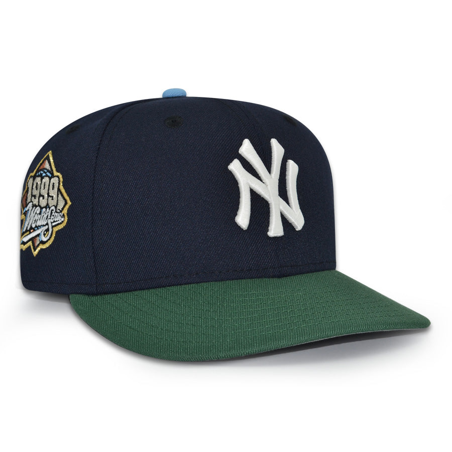 New York Yankees "CLEAN SWEEP" Exclusive New Era 59Fifty Fitted Hat - Navy/Mountain PIne