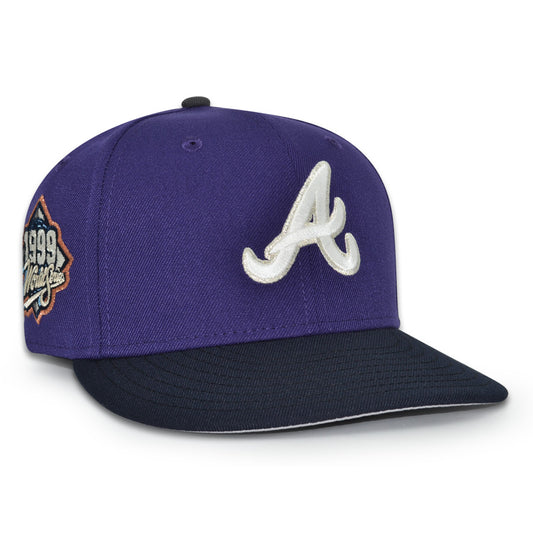 Atlanta Braves "R.V.R" Exclusive New Era 59Fifty Fitted Hat - Purple/Navy