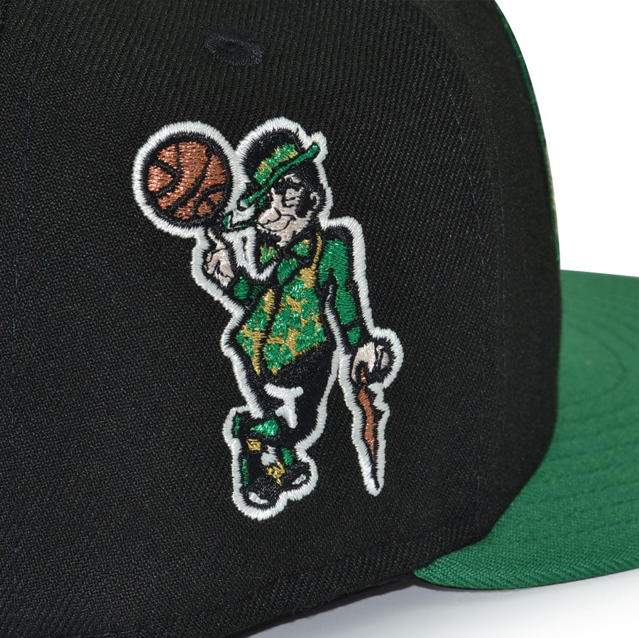 Boston Celtics "THE DYNASTY" Exclusive New Era 59Fifty Fitted Hat - Black/Kelly