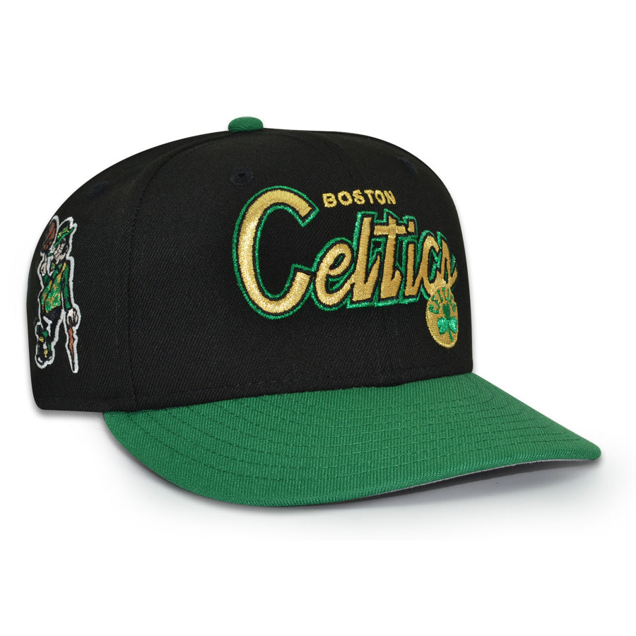 Boston Celtics "THE DYNASTY" Exclusive New Era 59Fifty Fitted Hat - Black/Kelly