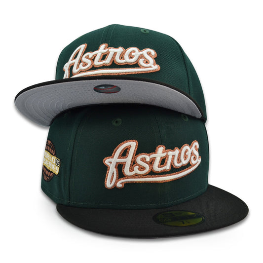 Houston Astros "EVERGREEN" Exclusive New Era 59Fifty Fitted Hat - Dark Green/Black