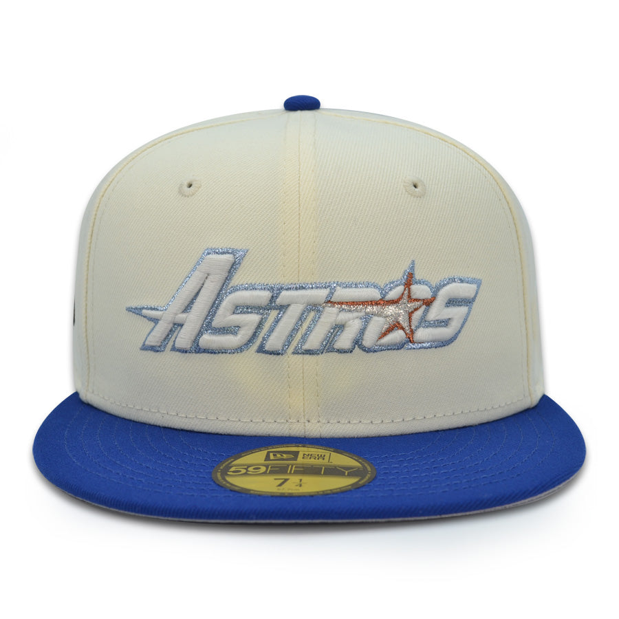 Houston Astros 45th Anniversary Exclusive New Era 59Fifty Fitted Hat - Chrome/Royal