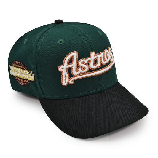 Houston Astros "EVERGREEN" Exclusive New Era 59Fifty Fitted Hat - Dark Green/Black