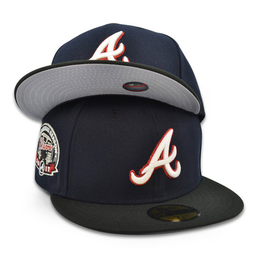 Atlanta Braves "WE DON'T TRUST YOU" Exclusive New Era 59Fifty Fitted Hat - Navy/Black