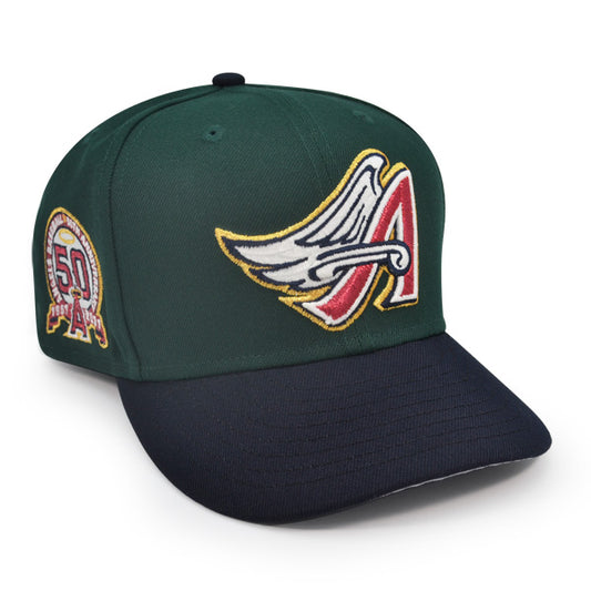 Anaheim Angels 50th Anniversary Exclusive New Era 59Fifty Fitted Hat - Dark Green/Navy