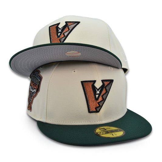 Arizona Diamondbacks "THE VILLE" Exclusive New Era 59Fifty Fitted Hat - Chrome/Dark Green