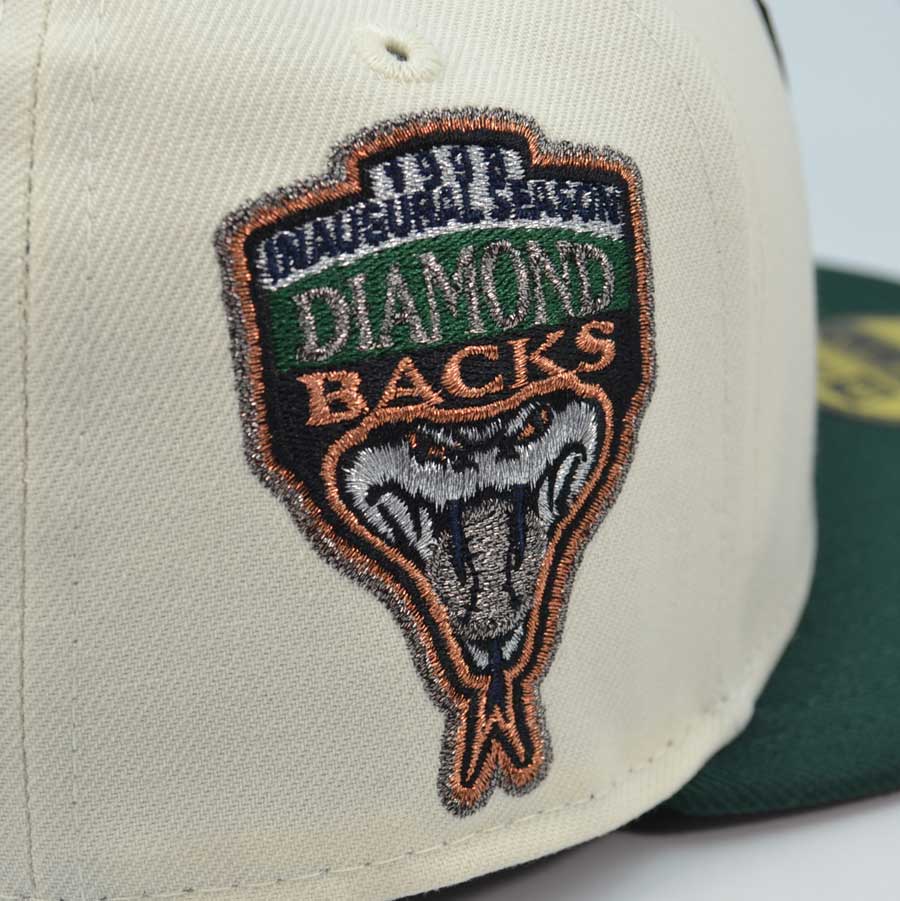 Arizona Diamondbacks "THE VILLE" Exclusive New Era 59Fifty Fitted Hat - Chrome/Dark Green