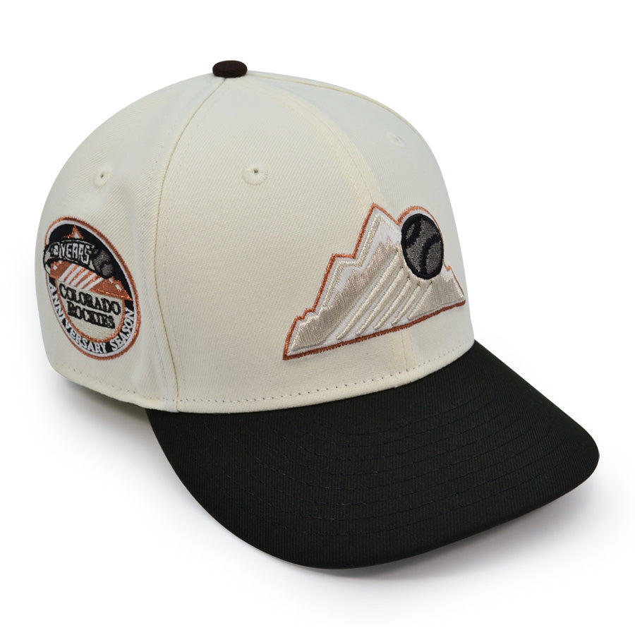 Colorado Rockies "RUSHMORE MOUNTAIN ll" Exclusive New Era 59Fifty Fitted Hat - Chrome/Black