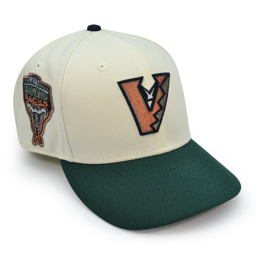 Arizona Diamondbacks "THE VILLE" Exclusive New Era 59Fifty Fitted Hat - Chrome/Dark Green