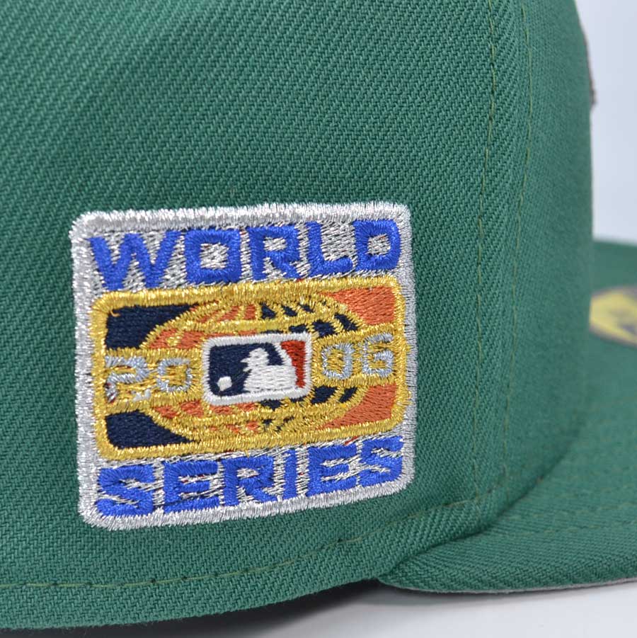 St.Louis Cardinals 2006 WORLD SERIES Exclusive New Era 59Fifty Fitted Hat - Emerald Green