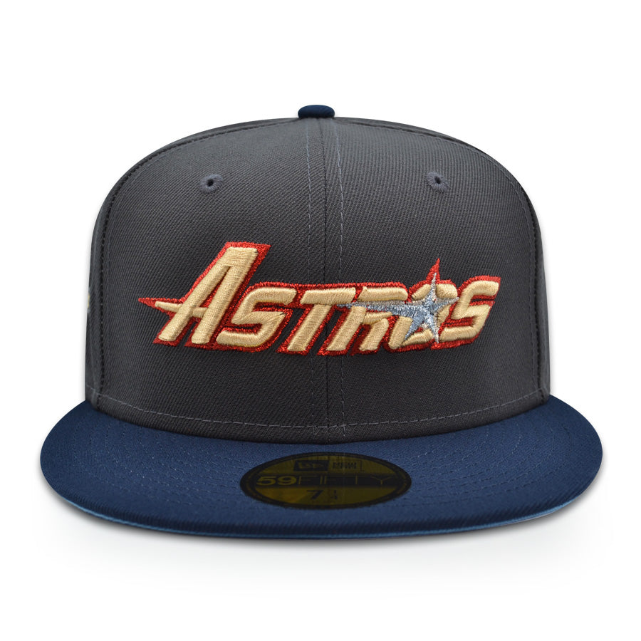 Houston Astros "BITTSM" Exclusive New Era 59Fifty Fitted Hat - Graphite/Ocean Blue