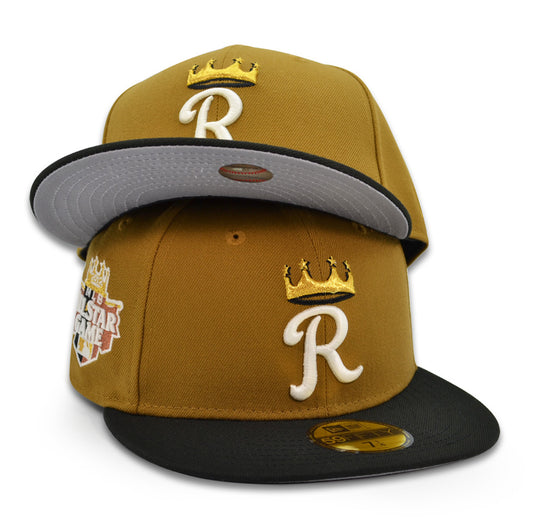 Kansas City Royals "RA ROYALS" Exclusive New Era 59Fifty Fitted Hat - New Gold/Royal