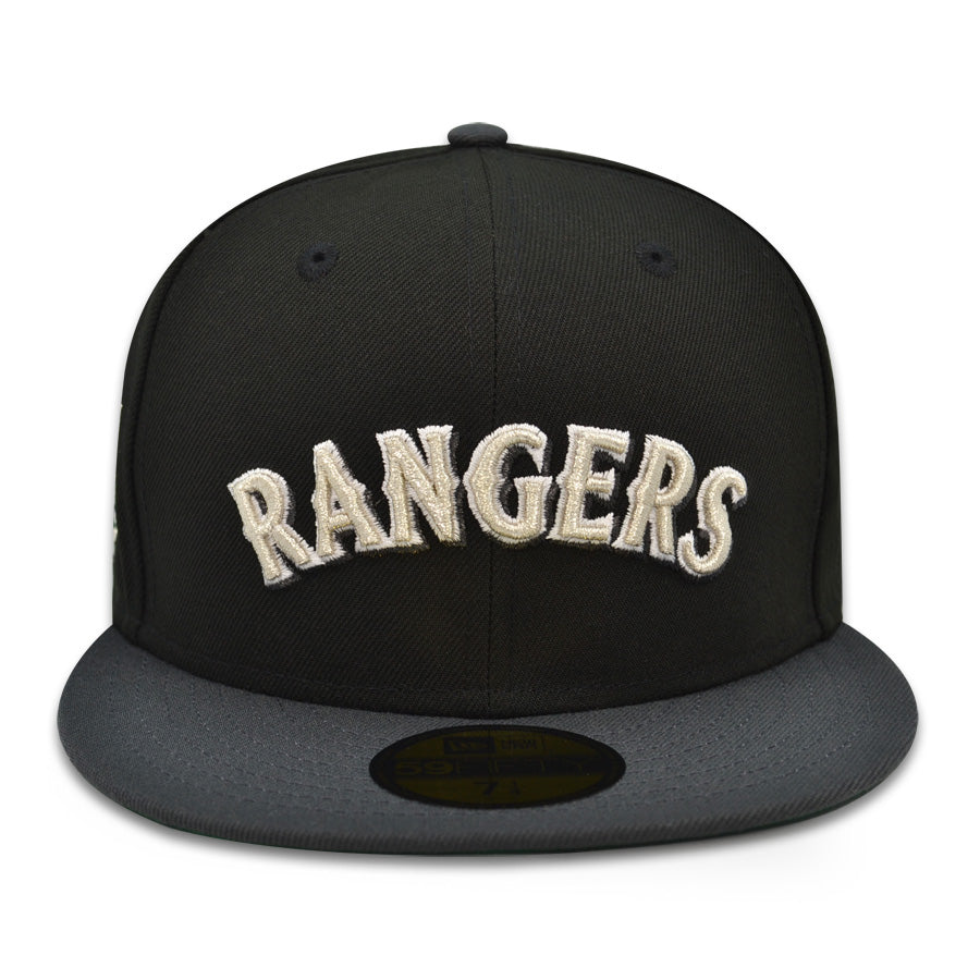 Texas Rangers 40th ANNIVERSARY Exclusive New Era 59Fifty Fitted Hat - Black/Graphite