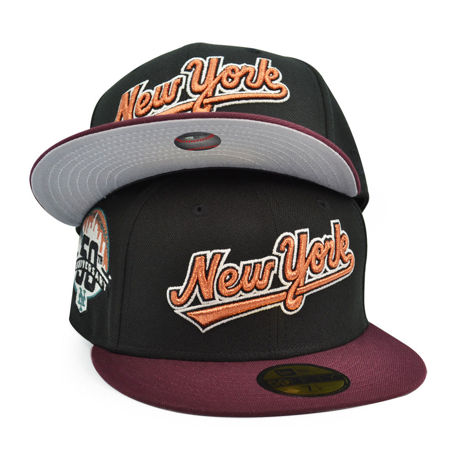 New York Mets 50th Anniversary New Era Exclusive 59Fifty Fitted Hat ...