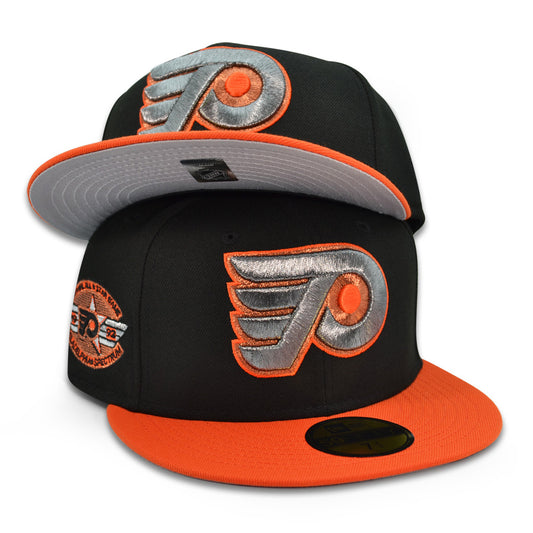 Philadelphia Flyers "WHAT LOVE!" Exclusive New Era 59Fifty Fitted Hat - Black/Orange