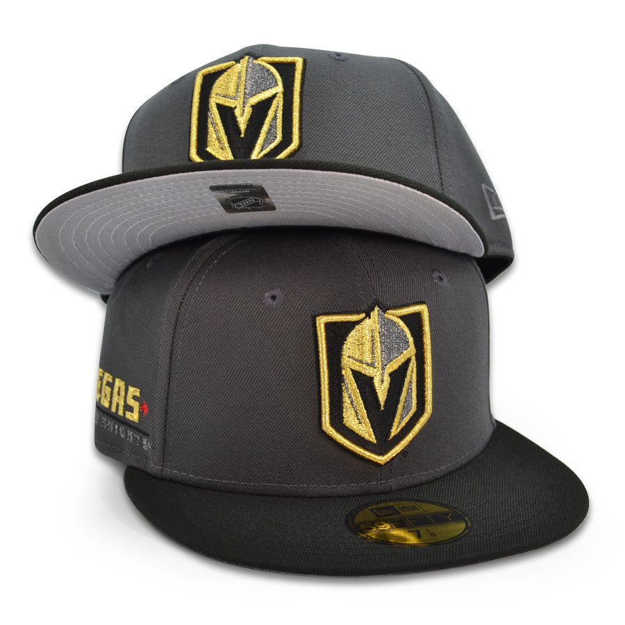 Vegas Golden Knights "Golden Strip" Exclusive New Era 59Fifty Fitted Hat - Graphite/Black