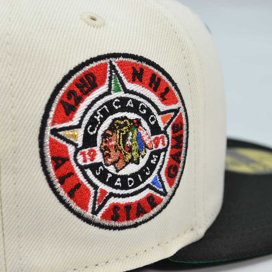 Chicago Blackhawks "WINDY CITY WARRIORS" Exclusive New Era 59Fifty Fitted Hat - Chrome/Black