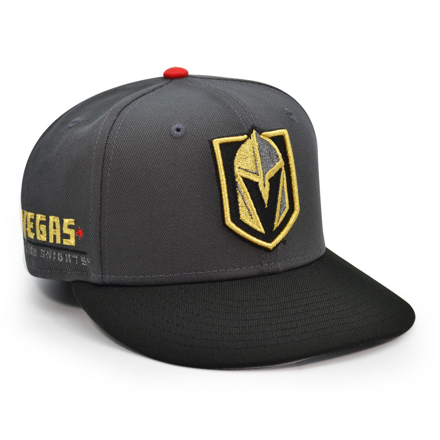 Vegas Golden Knights "Golden Strip" Exclusive New Era 59Fifty Fitted Hat - Graphite/Black