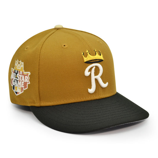 Kansas City Royals "RA ROYALS" Exclusive New Era 59Fifty Fitted Hat - New Gold/Royal