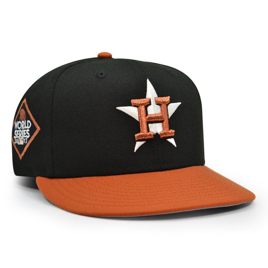 Houston Astros "HOOK'EM 2.0" Exclusive New Era 59Fifty Fitted Hat - Black/Rust