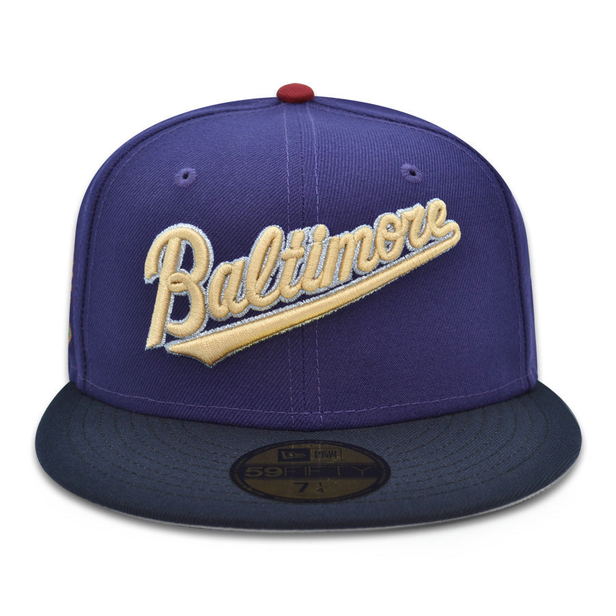 Baltimore Orioles "WHERE'S WALLACE?" Exclusive New Era 59Fifty Fitted Hat - Purple/Navy