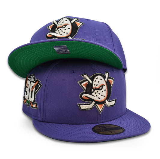 Anaheim Ducks "BOMBAY" Exclusive New Era 59Fifty Fitted Hat - Orchid