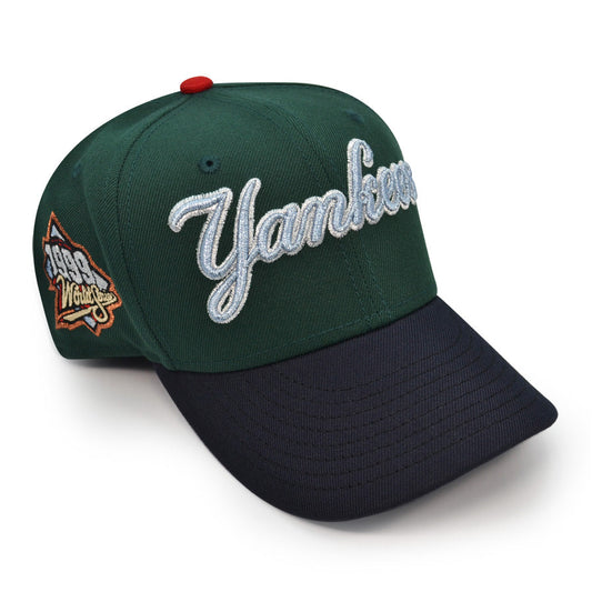 New York Yankees "LIVE ABOUT NOTHING" Exclusive New Era 59Fifty Fitted Hat - Dark Green/Navy