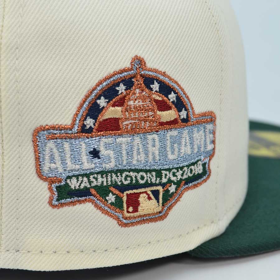 Washington Nationals "CROWN ABOUT NOTHING" Exclusive New Era 59Fifty Fitted Hat - Chrome/DkGreen