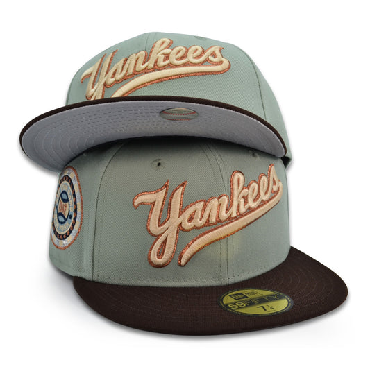 New York Yankees "MO MONEY MO PROBLEMS" Exclusive New Era 59Fifty Fitted Hat - Everest/Burntwood