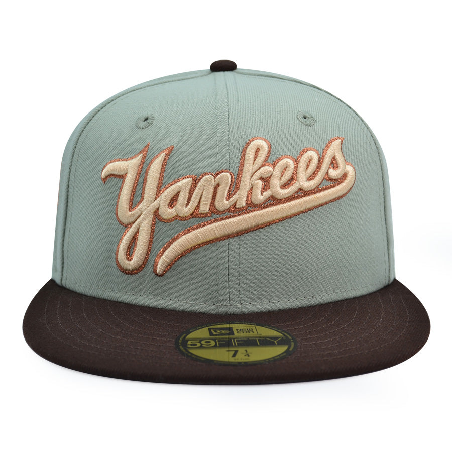 New York Yankees "MO MONEY MO PROBLEMS" Exclusive New Era 59Fifty Fitted Hat - Everest/Burntwood